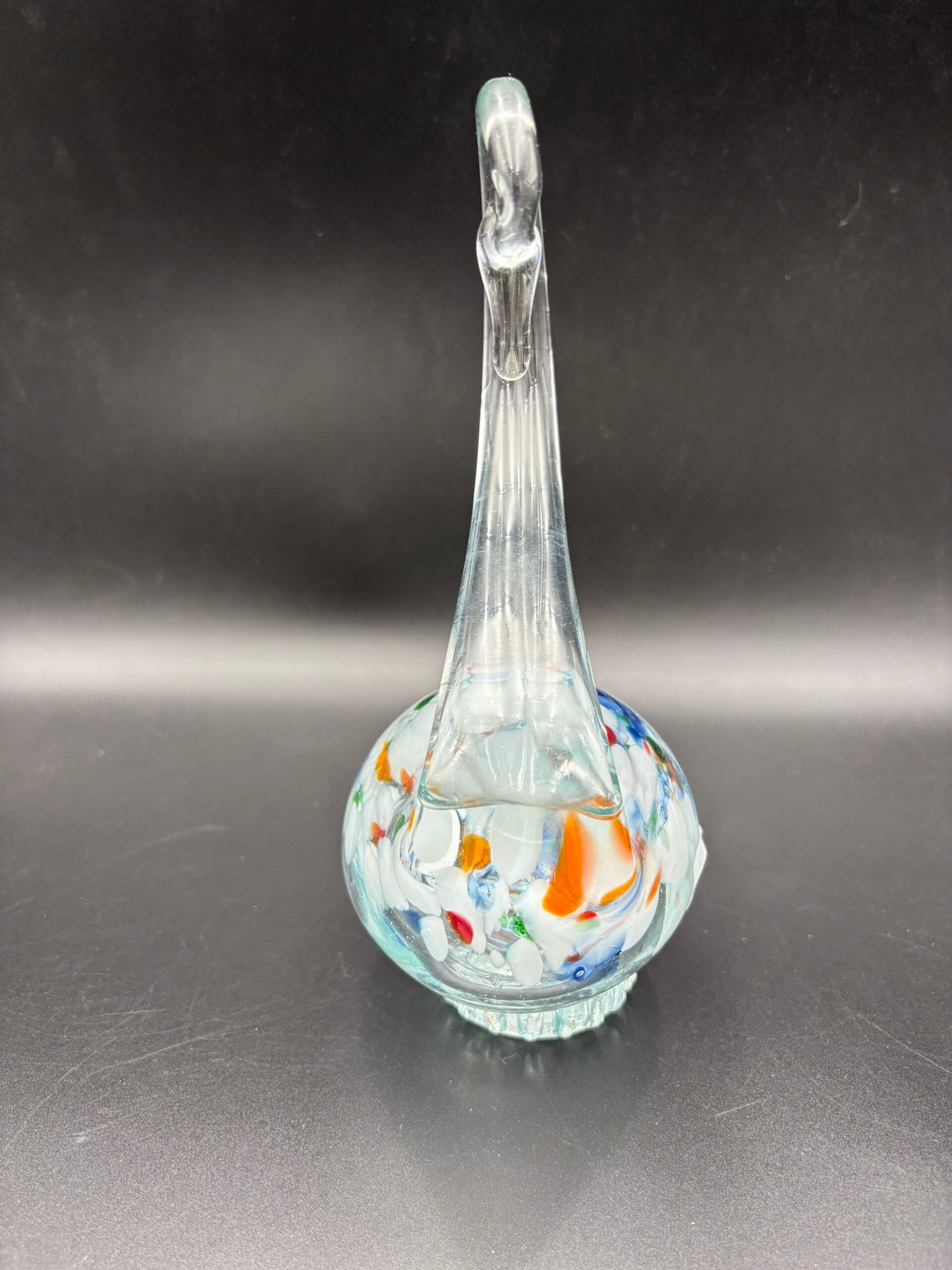 Murano glas svane h.24cm