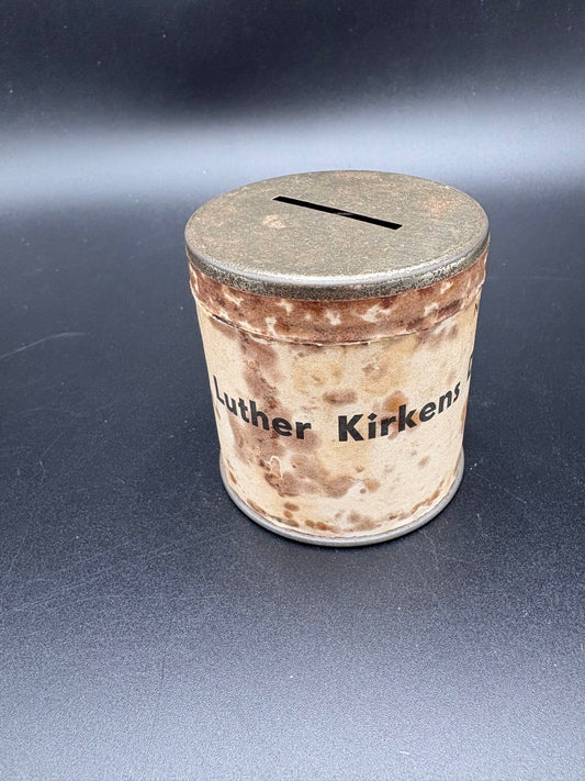 Luther kirkens indsamlings dåse