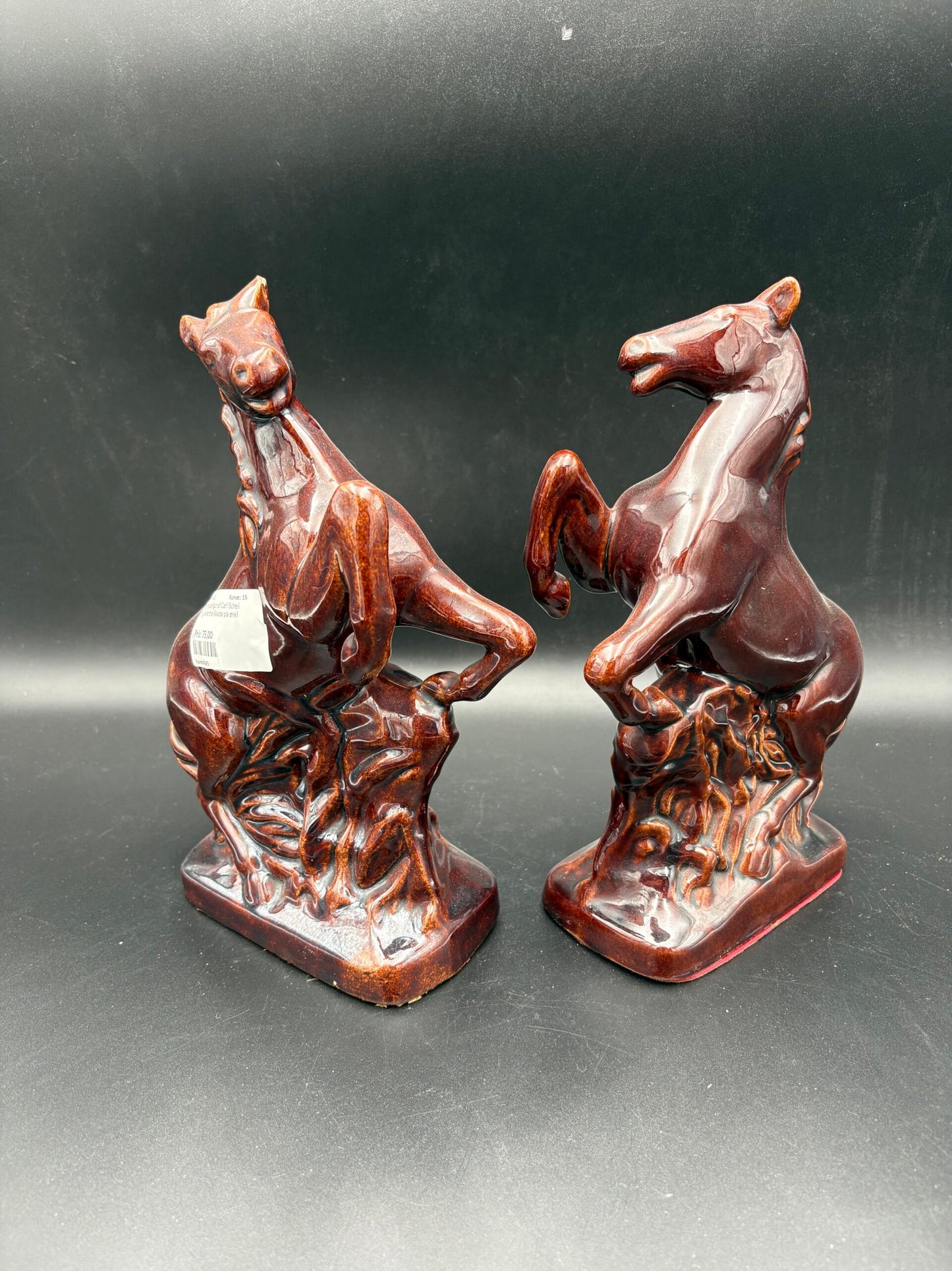 Store hestefigurer af Carl Scheidig Grafenthal-2 stk