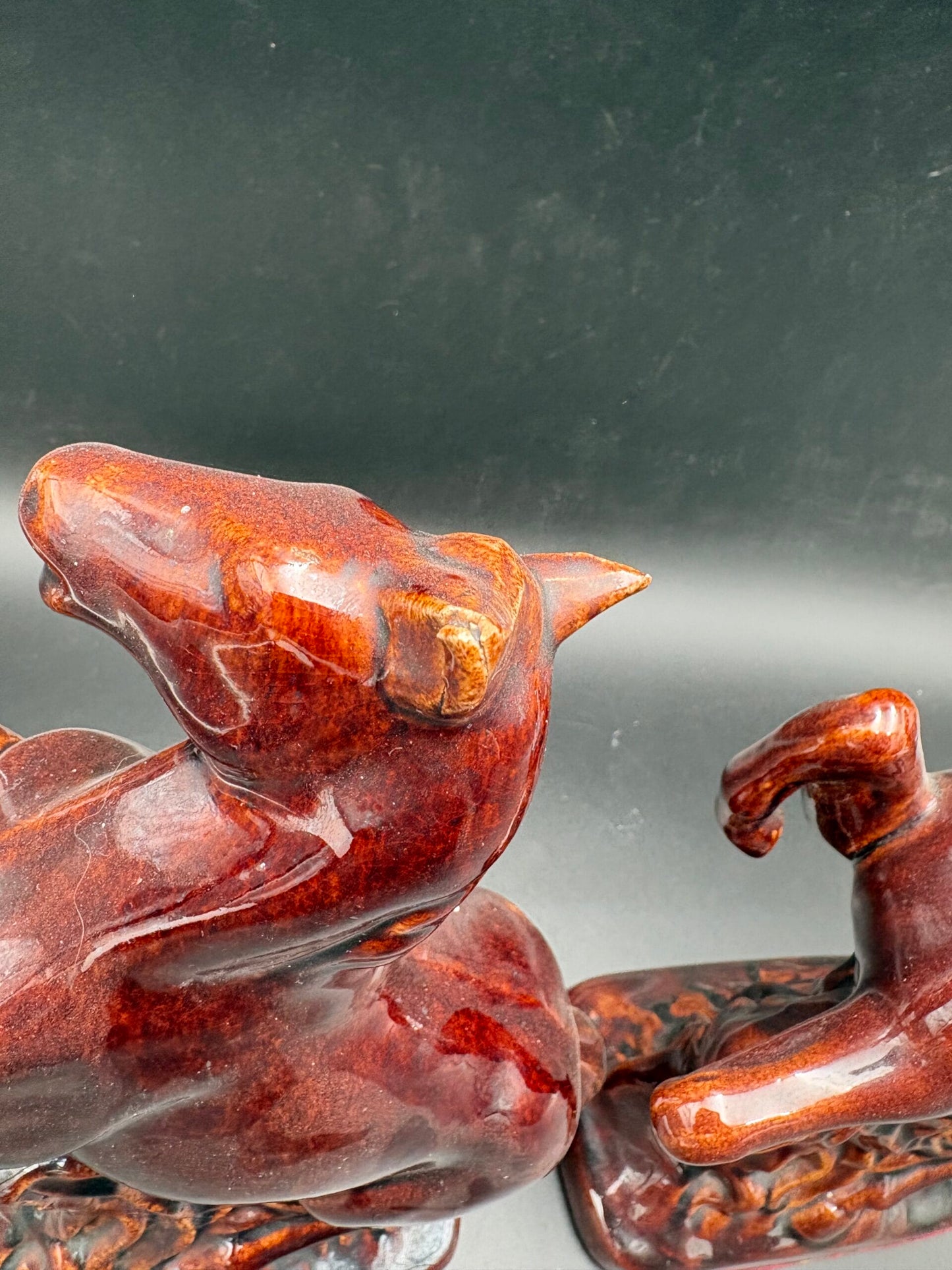 Store hestefigurer af Carl Scheidig Grafenthal-2 stk