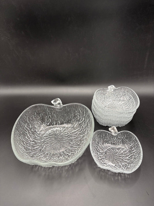 Vintage Æbleformede skåle. 1 stor og 5 små