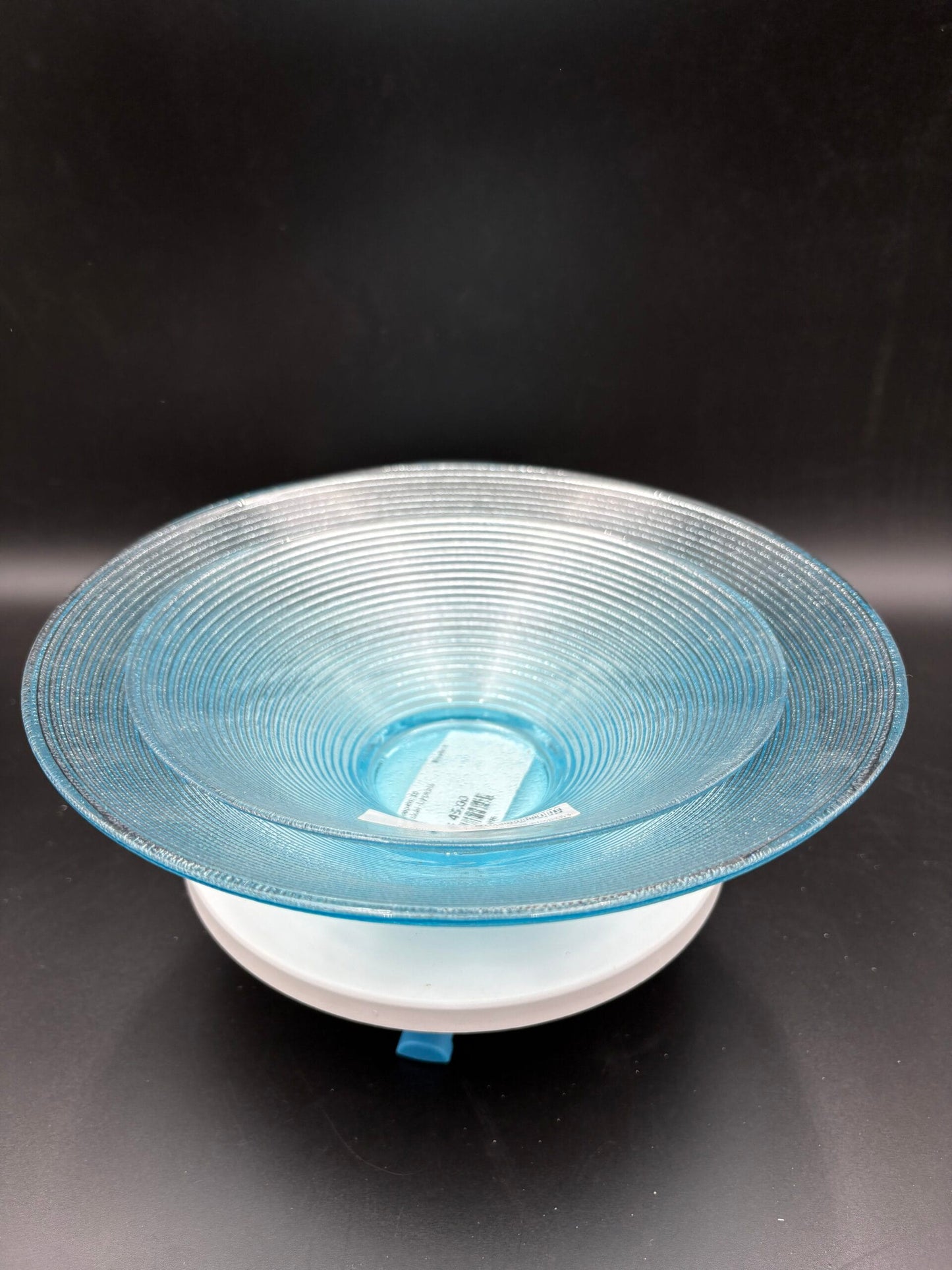 Vintage skåle i lyseblåt glas-2 stk.