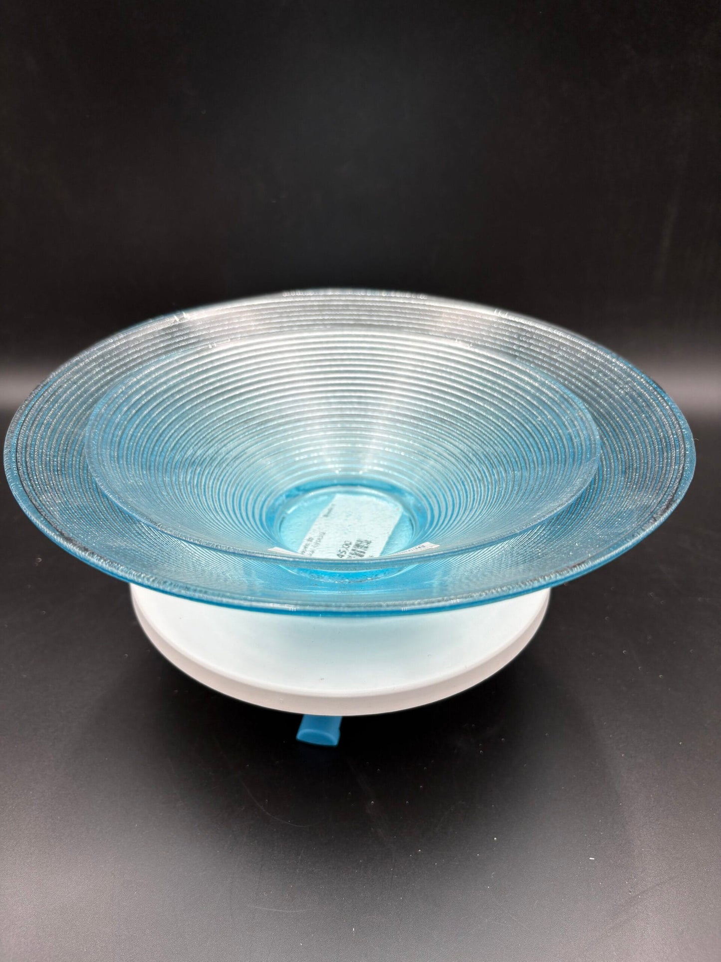 Vintage skåle i lyseblåt glas-2 stk.