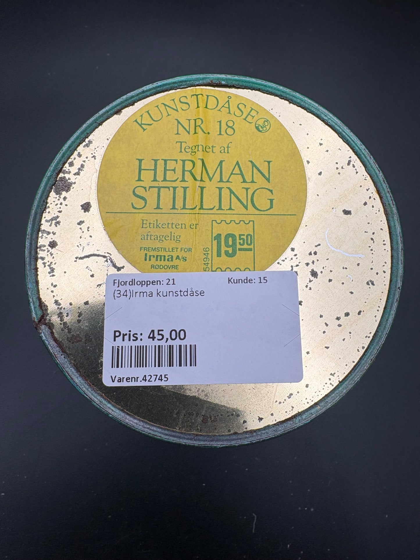 Irma kunstdåse-Nr.18-Herman Stilling-1982