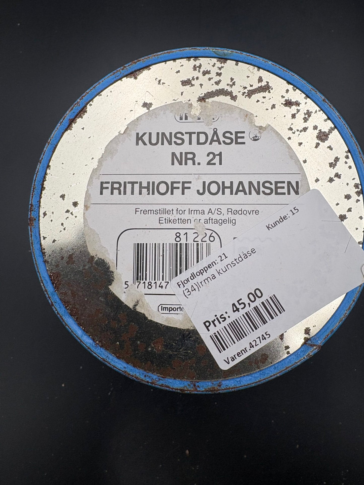Irma kunstdåse-Nr.21-Frithjoff Johansen-1985