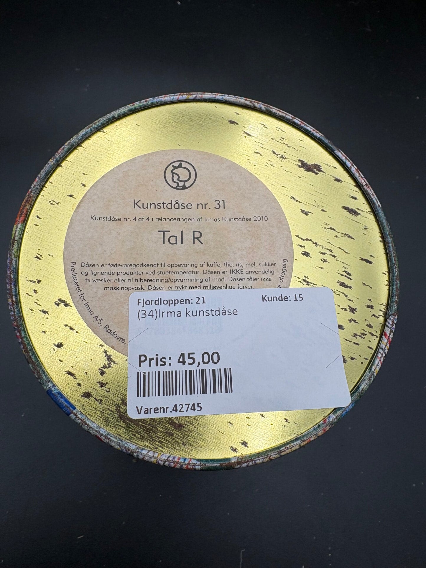 Irma kunstdåse-Nr.31-Tal R-2012