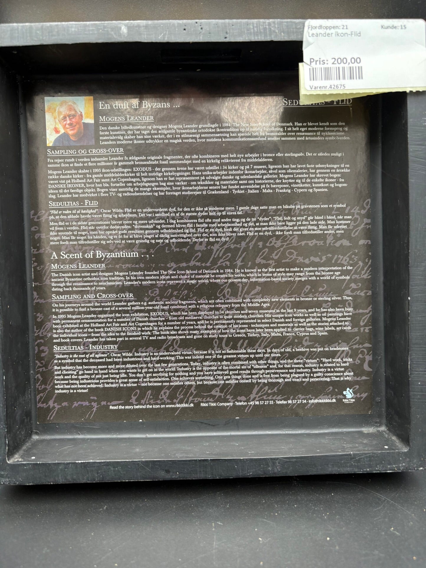 Mogens Leander-En duft af byzans-Flid