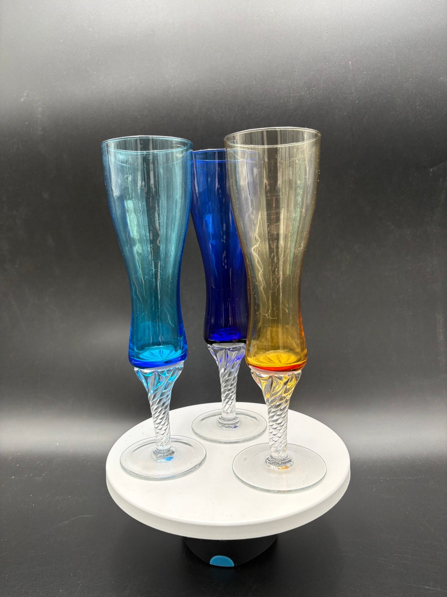 Murano mundblæste vintage glas-3 stk.