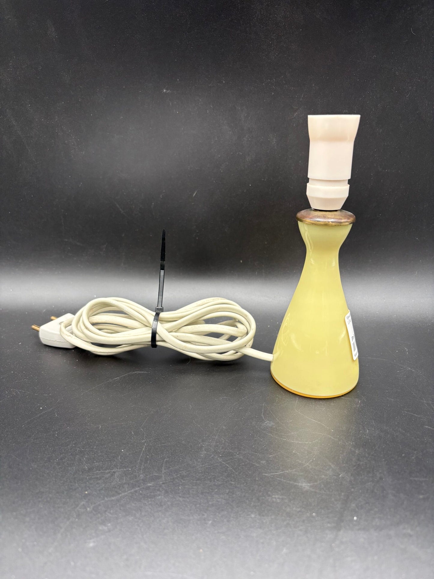 Lille honning gul glas bordlampe af Jacob E. Bang for Kastrup, 1950'erne