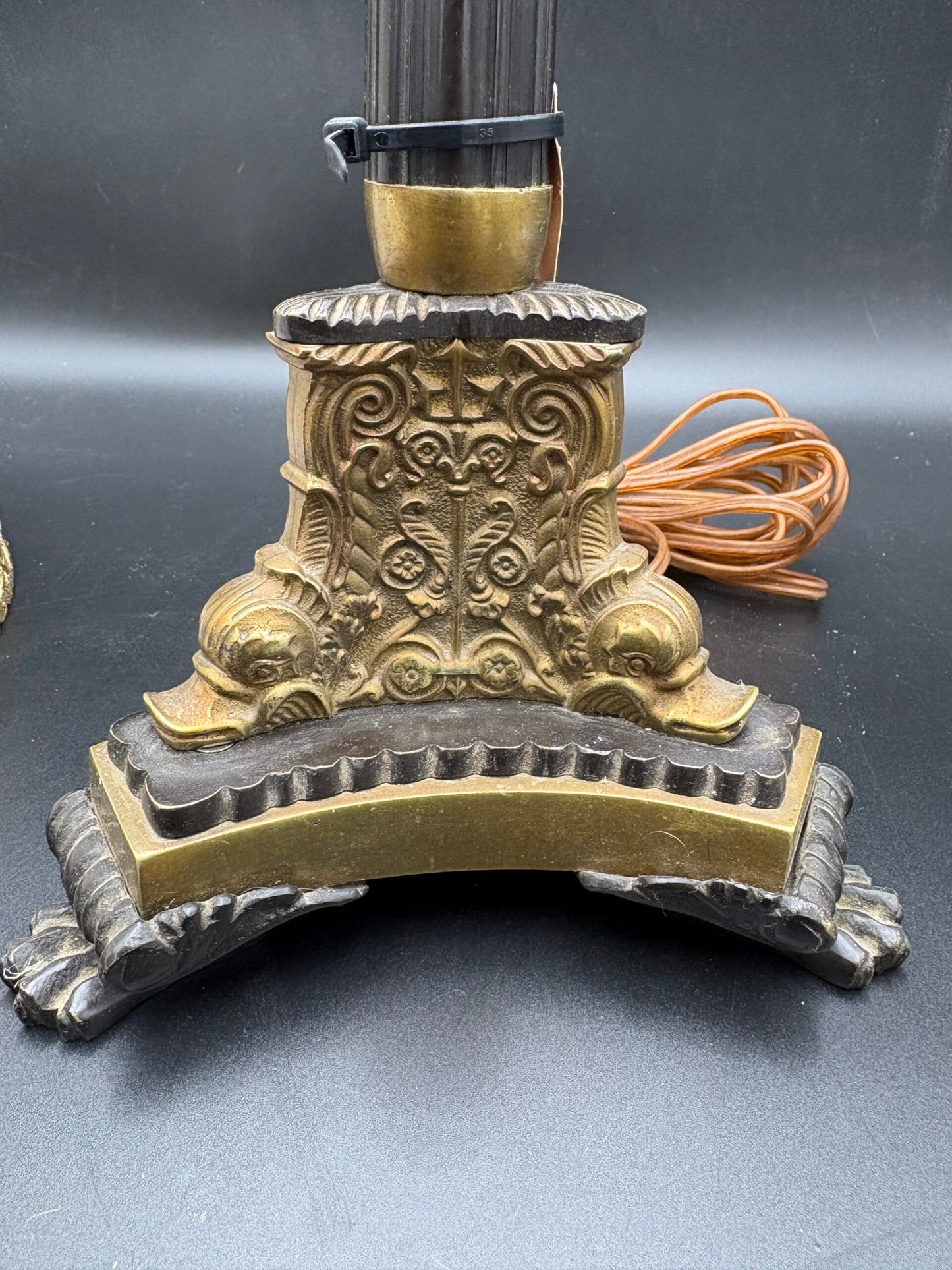 Vintage bordlampe i empire stil