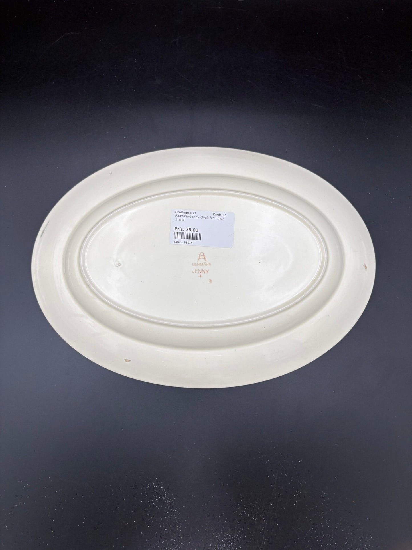 Aluminia fajance Jenny Oval fad