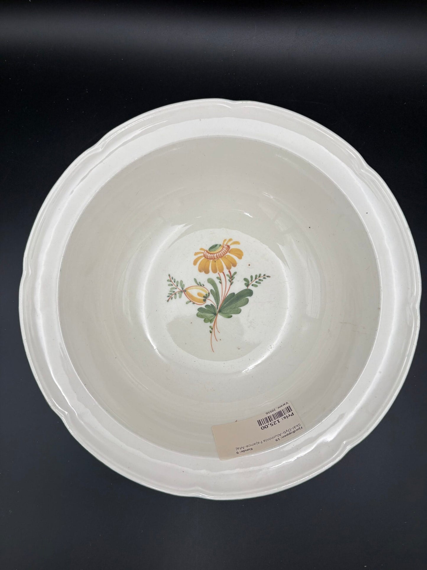 Aluminia fajance Maj Stor skål, ca. ø25,5cm