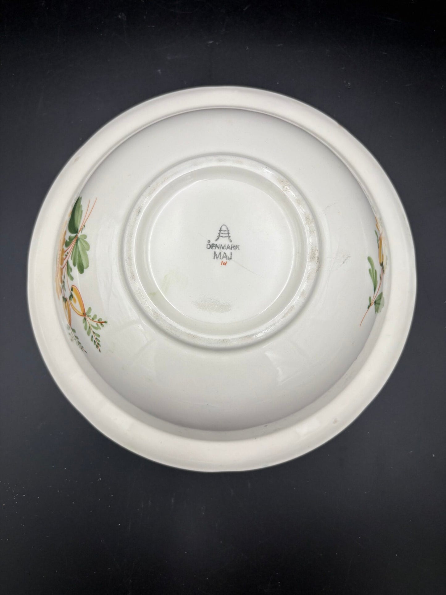 Aluminia fajance Maj Stor skål, ca. ø25,5cm