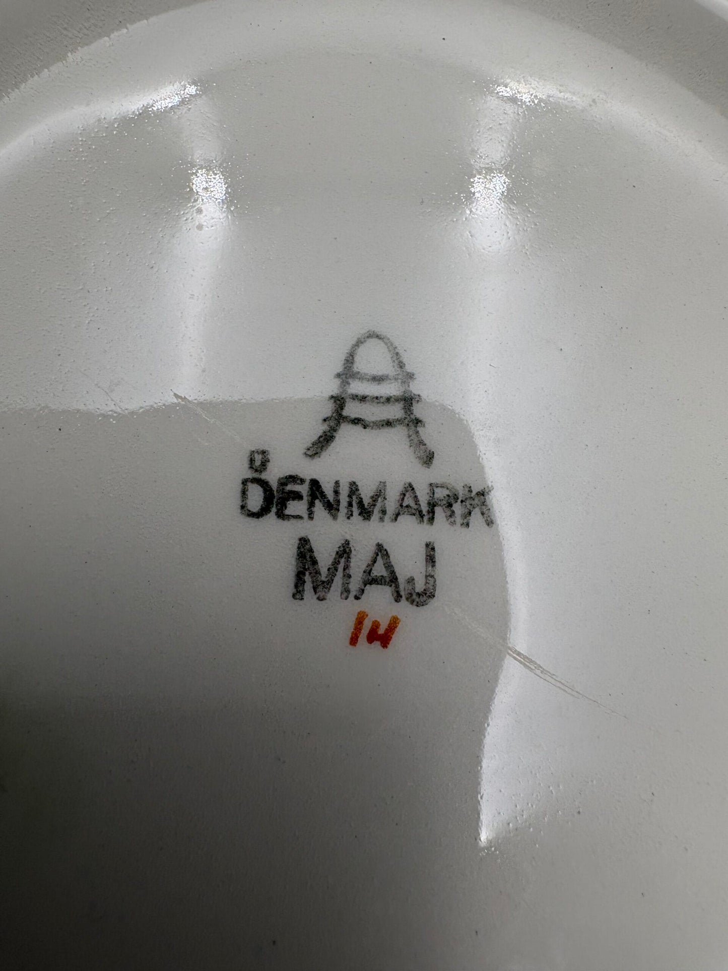Aluminia fajance Maj Stor skål, ca. ø25,5cm
