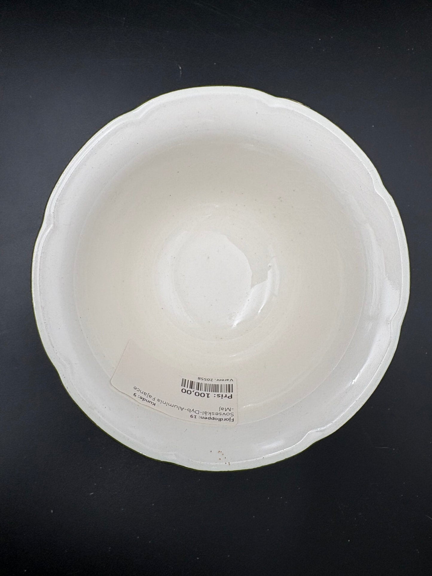 Aluminia fajance Maj Sovseskål, ca. ø17,5cm