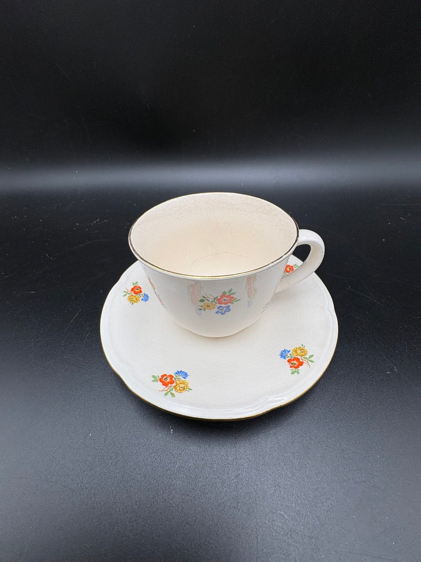 Aluminia fajance Anne Sofie Kaffekop m. underkop