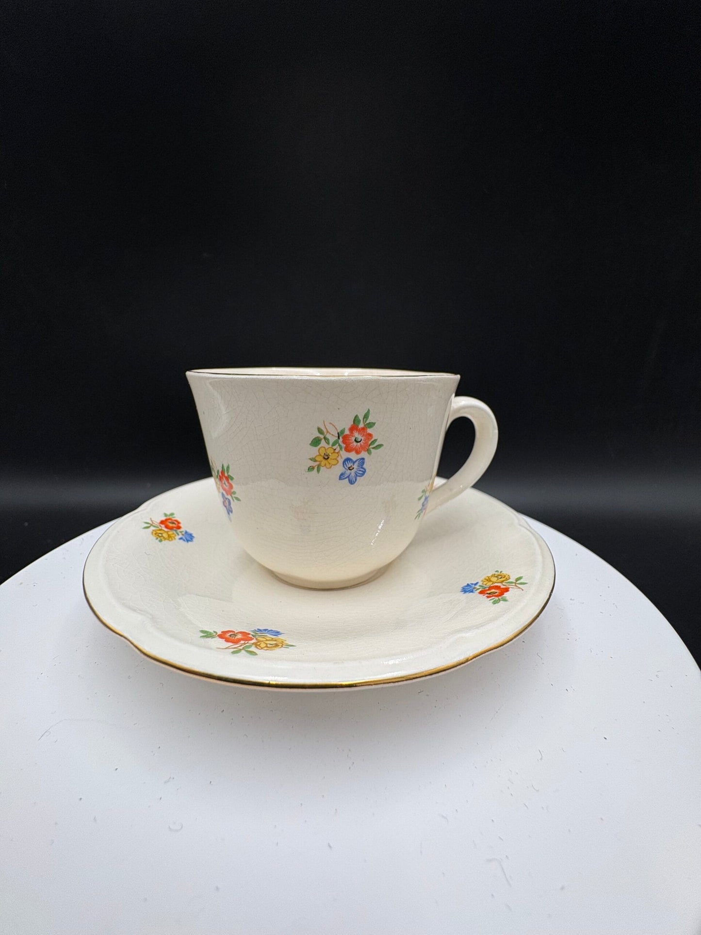 Aluminia fajance Anne Sofie Kaffekop m. underkop