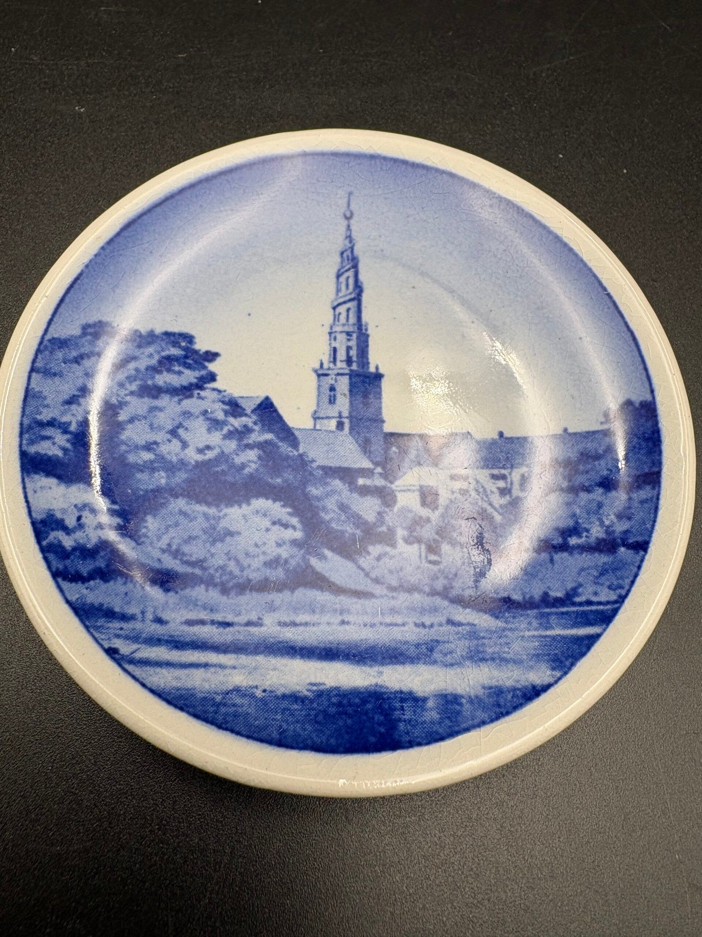 Aluminia fajance Små platter ø8,5cm / stk.