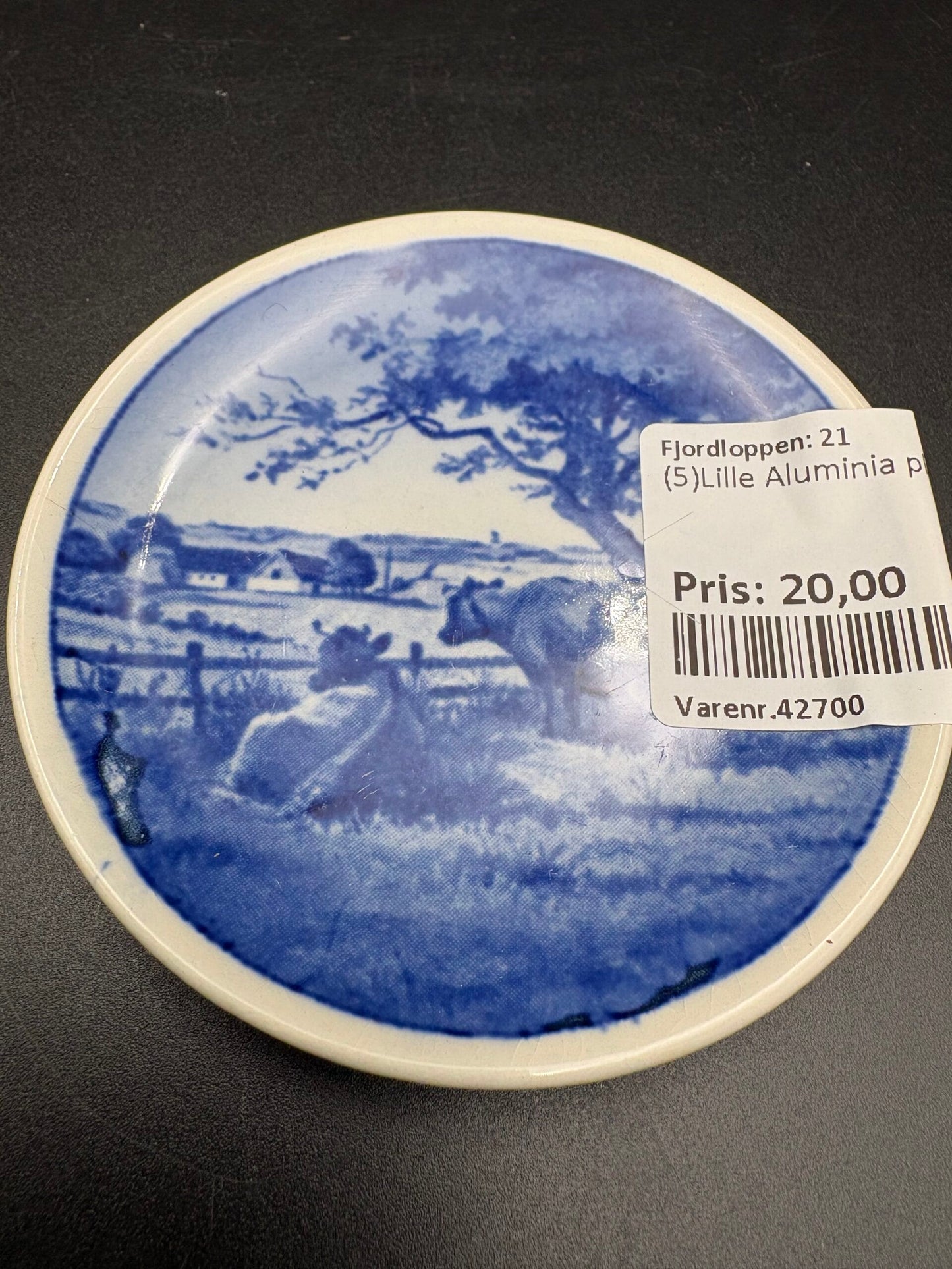 Aluminia fajance Små platter ø8,5cm / stk.