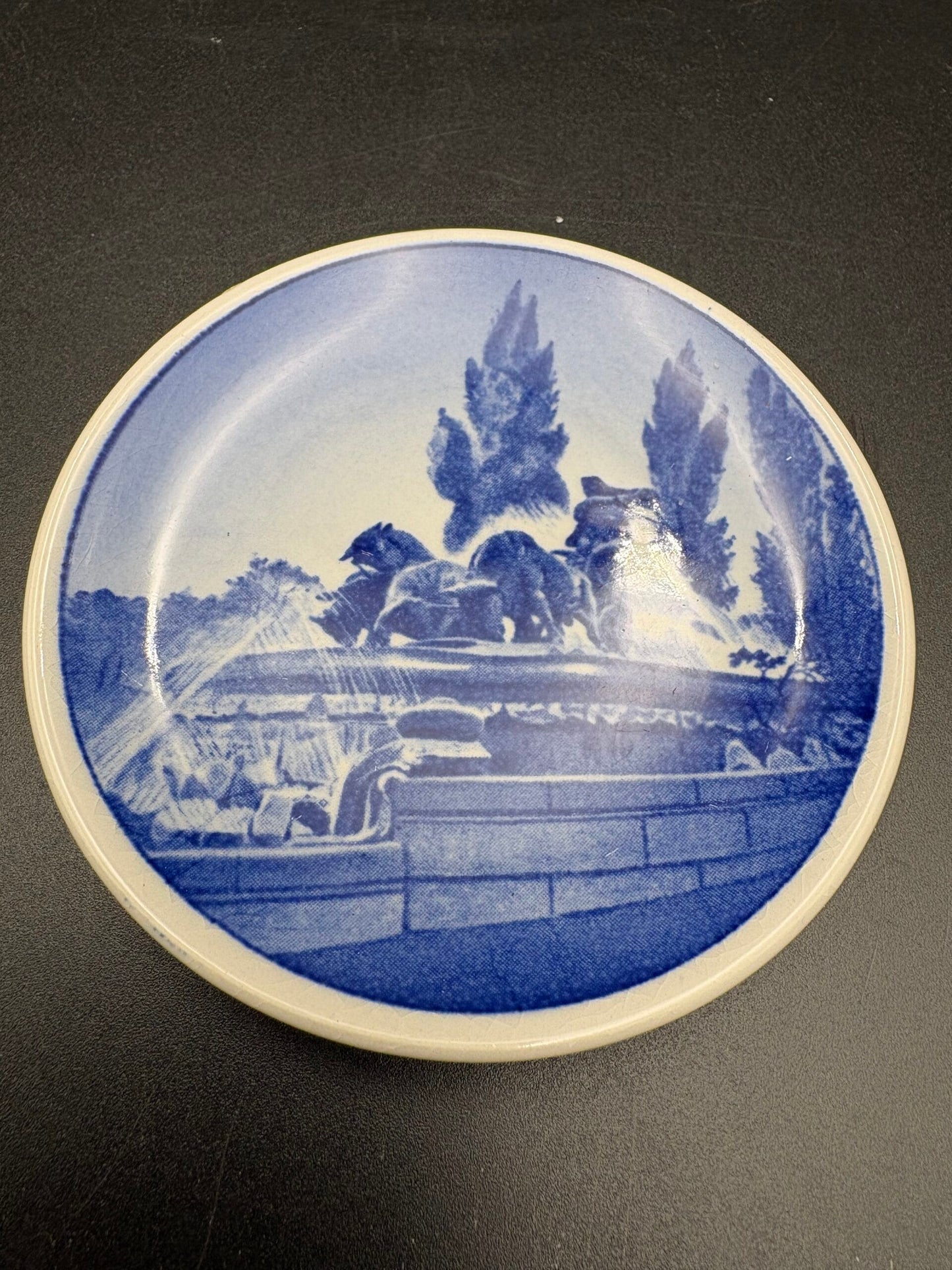 Aluminia fajance Små platter ø8,5cm / stk.