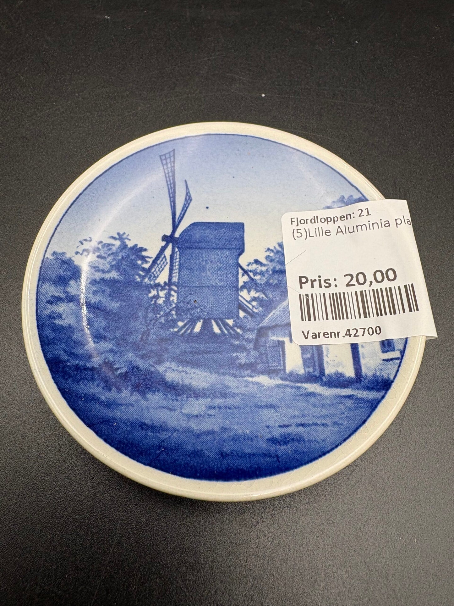 Aluminia fajance Små platter ø8,5cm / stk.