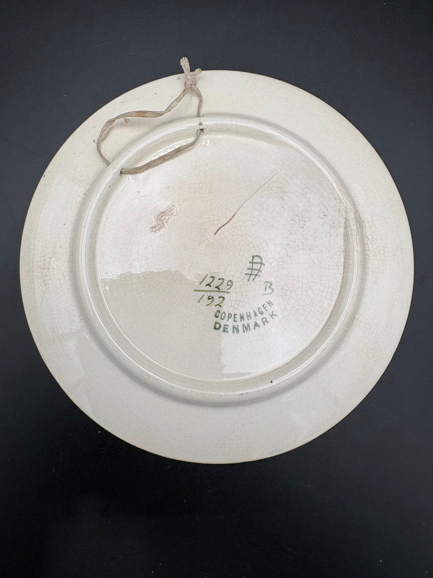 Aluminia fajance Juleplatte 1923