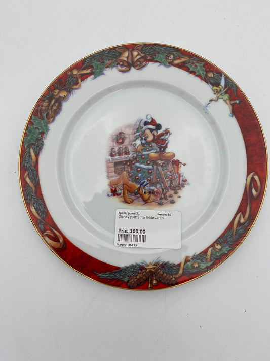 Disney Juleplatte fra firkløveren