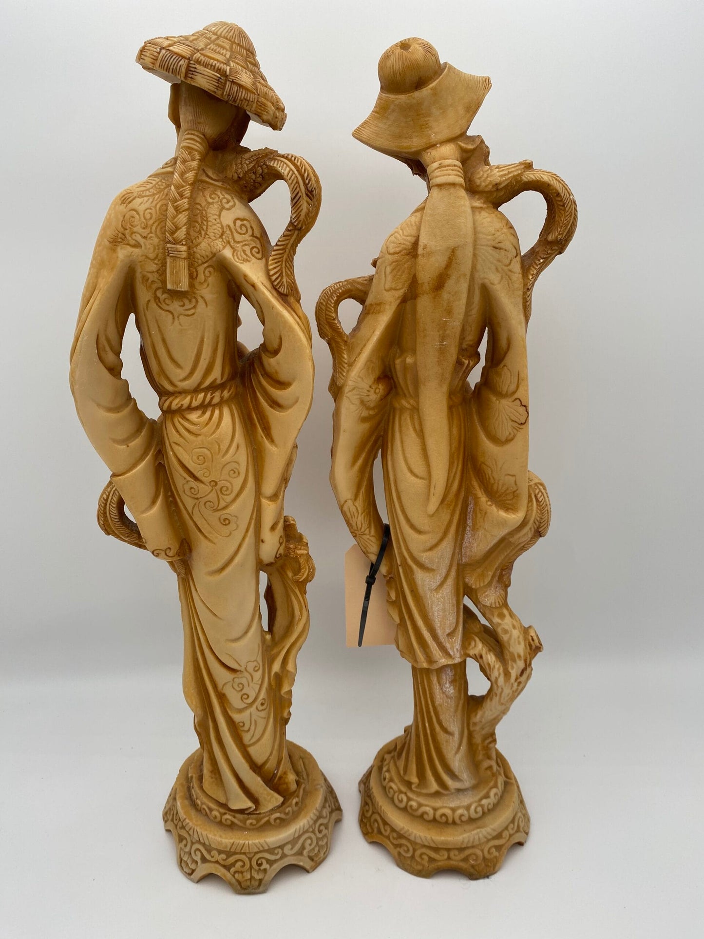 Store gamle Japanske figurer, Mand og kvinde