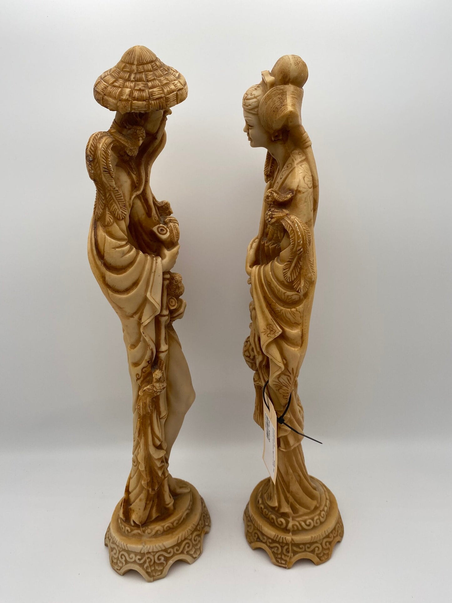 Store gamle Japanske figurer, Mand og kvinde