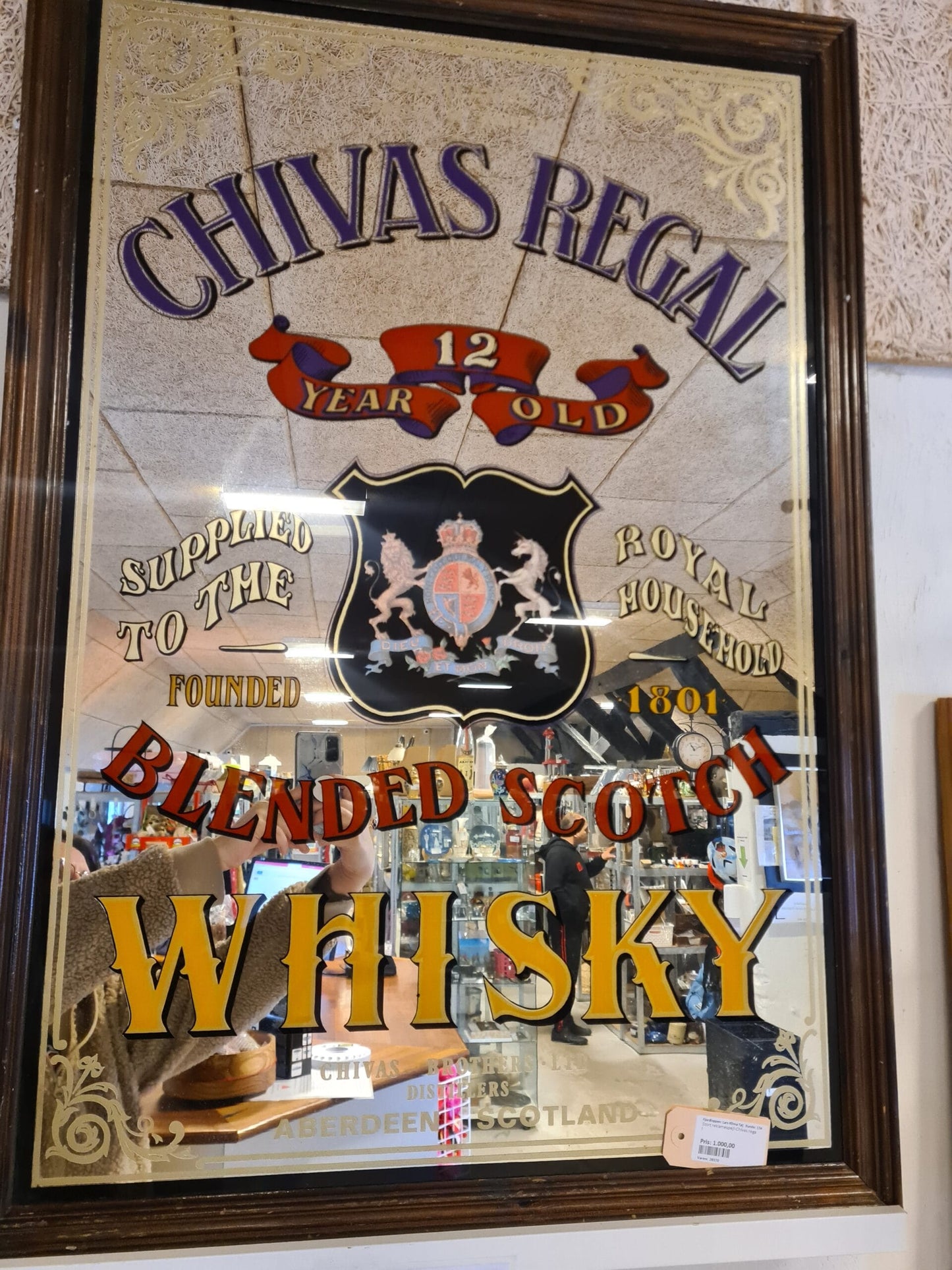 Stort reklamespejl "Chivas Regal"